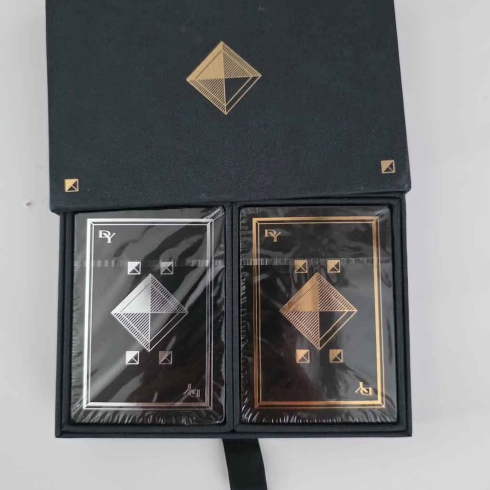 David Yurman Black and Gold Playing Card Set